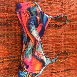 Multi color bikini top